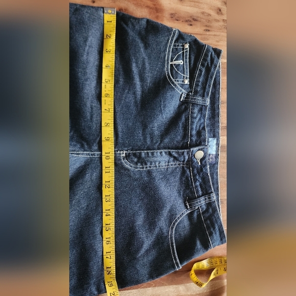 Blue stop, mid-rise blue straight legs jeans, size 8 - Picture 6 of 7